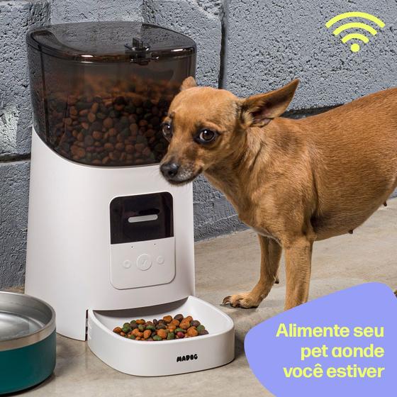 Imagem de Alimentador Inteligente Automático Programável MADOG Comedouro Pet para Cães e Gatos