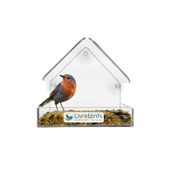 Imagem de Alimentador Livre Birds Crystal Com Ventosa Mt513