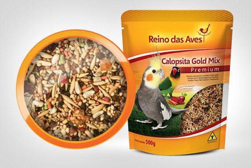 Imagem de Alimento Calopsita Reino das Aves Gold Mix 500g
