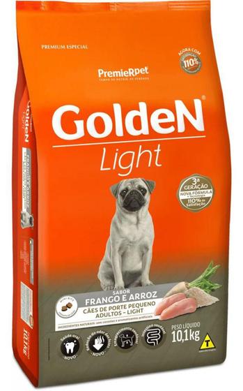 Imagem de Alimento Golden Adultos Light Mini Bits 10,1Kg Ração - PremieRpet