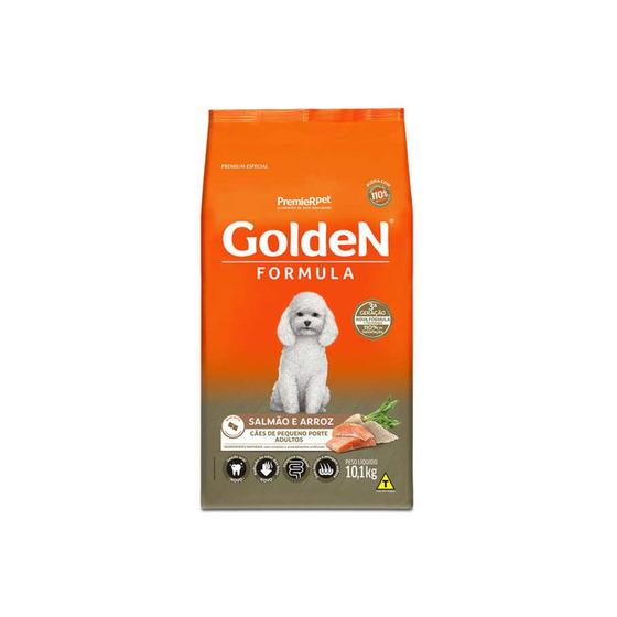 Imagem de Alimento Golden Premium Especial Formula para cachorro adulto de raça pequena sabor salmão e arroz em sacola de 10.1kg