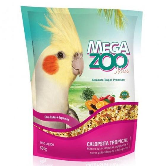 Imagem de Alimento Integral Para Calopsita Megazoo Mix Tropical 500g