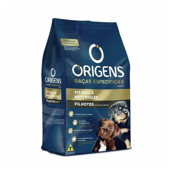 Imagem de Alimento Origens Premium Special Pit Bull y Rottweiler para cachorro filhote sabor carne em saco de 15kg