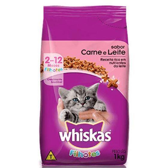 Imagem de Alimento para gato whiskas filhote pacote 1 kg