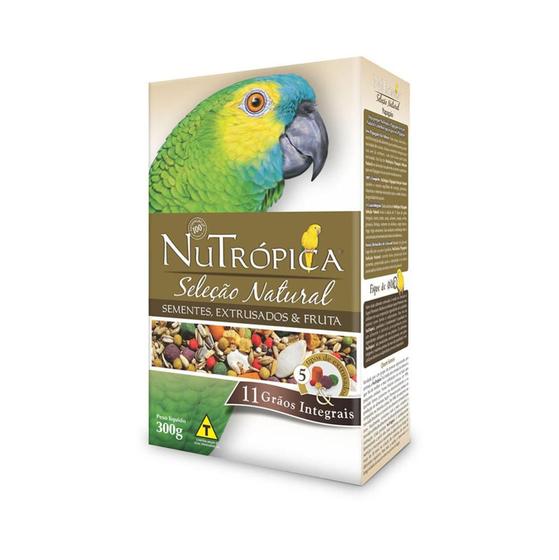 Imagem de Alimento para Pássaro Nutrópica Papagaio Seleção Natural 11 Grãos Integrais 300 g