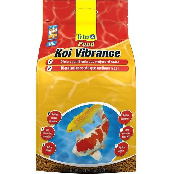 Imagem de Alimento para Peixe Tetra Peixe Koi Vibrance Sticks - 2,3kg