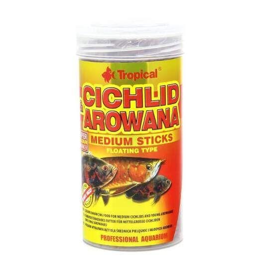 Imagem de Alimento para Peixe Tropical Cichlids Red & Arowana Sticks - 90g