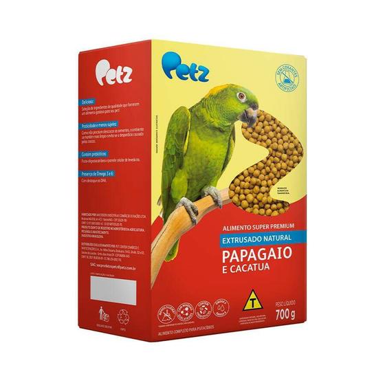 Imagem de Alimento Pássaro Petz Extrusado Natural para Papagaio e Cacatua - 700g