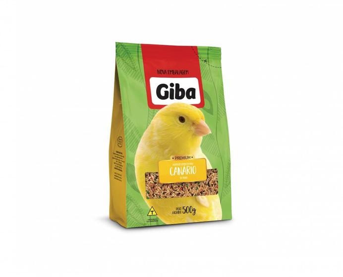 Imagem de Alimento Pássaros Mistura Canário 500G - Giba