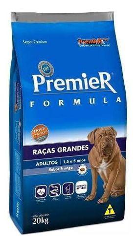 Imagem de Alimento Premier Super Premium Formula Para Cão Adulto De Raza Grande Sabor Frango De 20 Kg