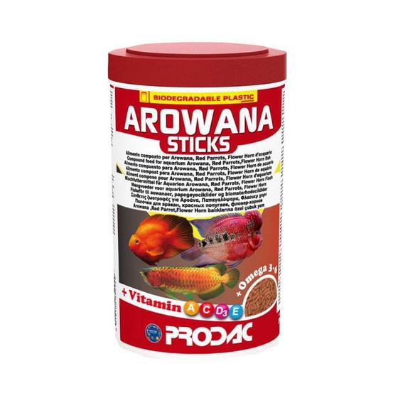 Imagem de Alimento Prodac Arowana Sticks para Peixes 450g