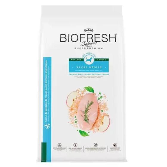 Alimento Ração Biofresh Super Premium Para Cães Adultos Porte Médio Sabor Frango 3kg Menor preço em Alimento Ração Biofresh Super Premium Para Cães Adultos Porte Médio Sabor Frango 3kg