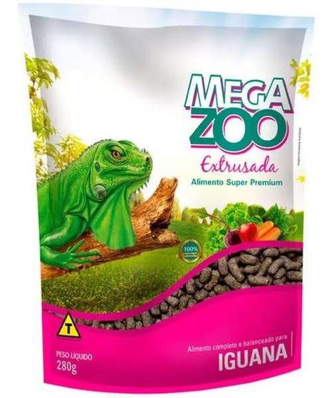 Imagem de Alimento Ração Super Premium Para Iguana - Megazoo - 280gr