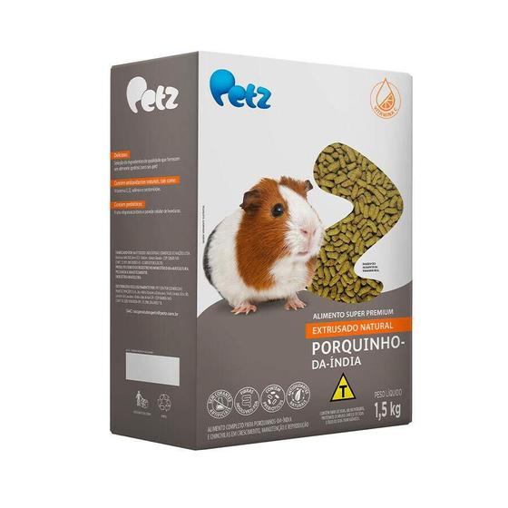 Imagem de Alimento Roedor Petz Extrusado Natural para Porquinho da Índia - 1,5kg