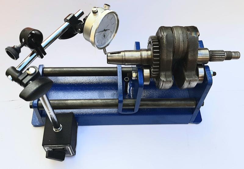 Imagem de Alinhador de Virabrequim para motos com Relogio comparador  e base magnética 