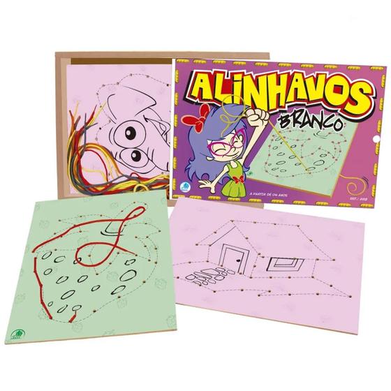 Imagem de Alinhavos branco com 10 placas - simque - 228