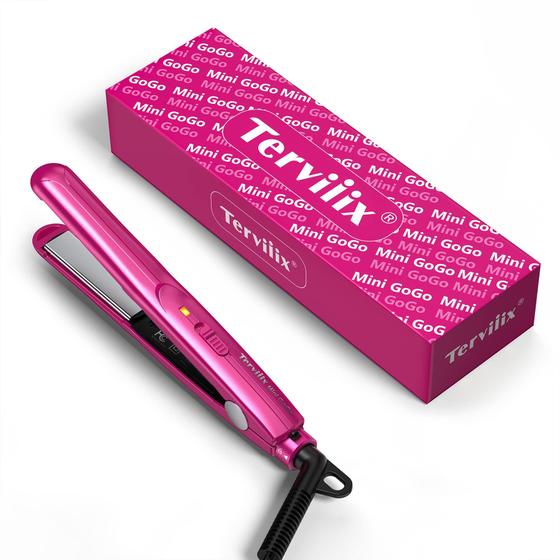 Imagem de Alisador de cerâmica Flat Iron Terviiix Mini 1,2 cm rosa