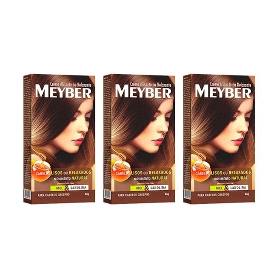 Imagem de Alisante Meyber 80G Mel - Kit Com 3Un