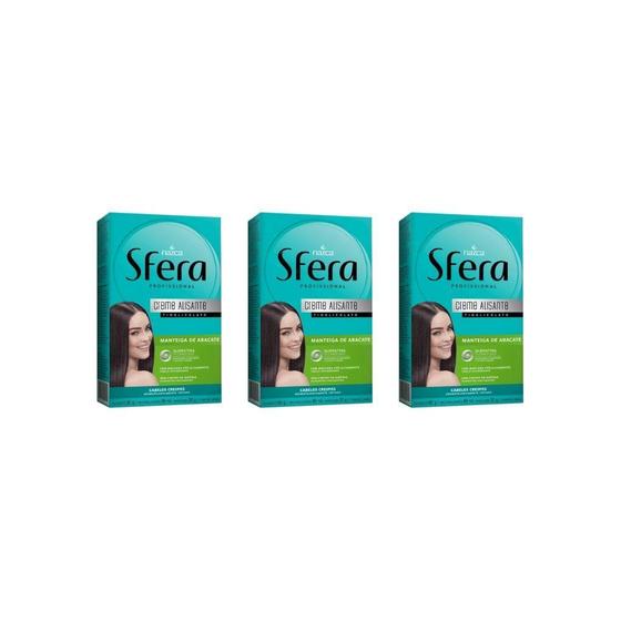 Imagem de Alisante Sfera 80G Abacate - Kit C/3Un