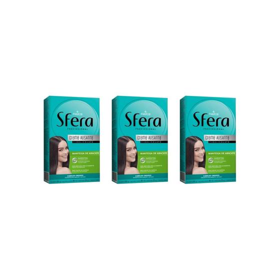 Imagem de Alisante Sfera 80g Abacate - Kit C/3un