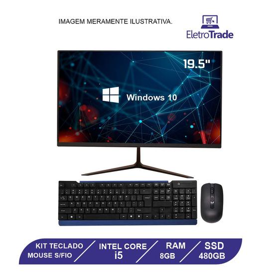 All in one 19" Polegadas Flex Computer i5 8GB Ram SSD 480GB Kit Teclado Mouse Sem fio Menor preço em All in one 19" Polegadas Flex Computer i5 8GB Ram SSD 480GB Kit Teclado Mouse Sem fio