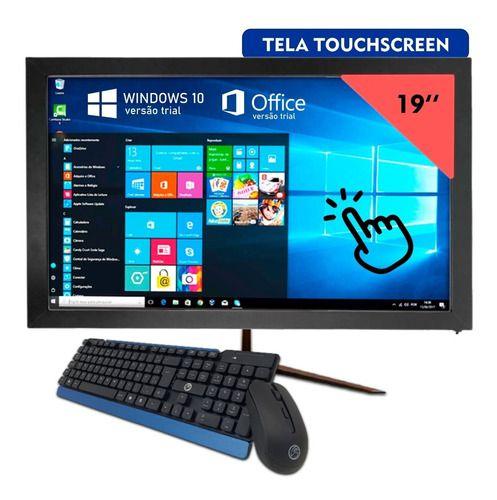 Imagem de All In One Pc I3 4Gb Ram 120Gb Ssd Tela 19' Touchscreen Kit