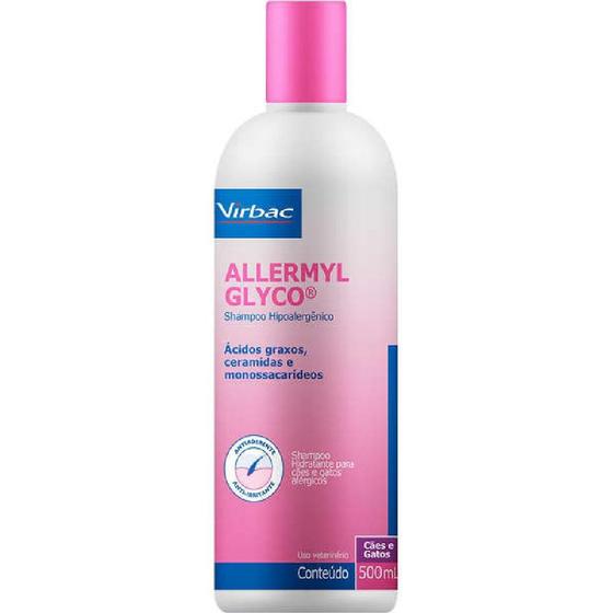 Allermyl Glico Shampoo Virbac 500 ml Shampoo e Condicionador para