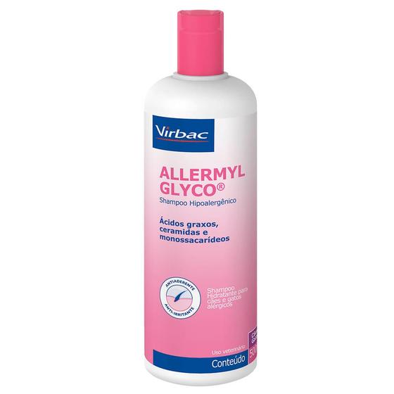 Allermyl Glyco Shampoo Virbac 500ml Outros Pet Shop Magazine Luiza