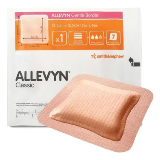 Imagem de Allevyn gentle border 12,5x12,5cm und  66800272 anvisa 80804050001 smithnephew