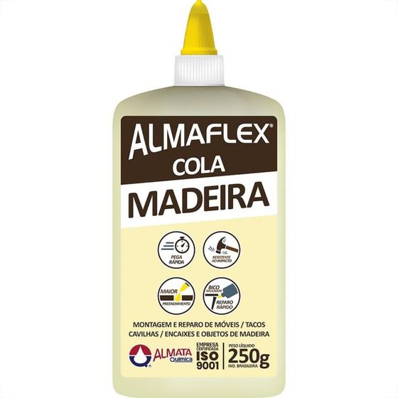 Imagem de Almata Cola P/Madeira Almaflex 250Gr