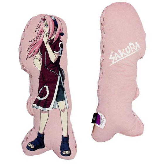 Imagem de Almofada 3d Sakura Haruno Aveludada 54x19 Cm Oficial Naruto - Zona Criativa