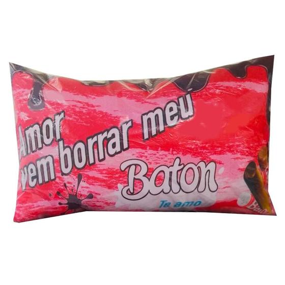 Imagem de Almofada Amor vem borrar meu Baton Grande Namorados