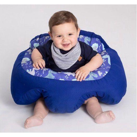 Almofada Apoio Segura Bebê Sentar Puff Berço Portatil Azul e ...