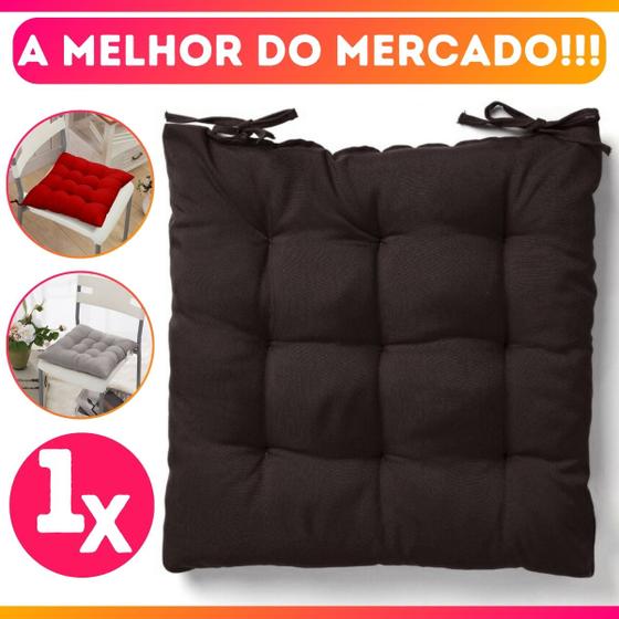 Imagem de Almofada Assento Cadeira Futton Futon 40x40cm Cores Diversas 100% Poliéster