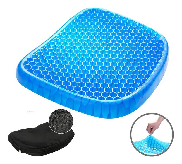 Almofada Assento Egg  Hemorroida Ortopédico Cóccix Pós-parto Silicone Cadeira Tratamento Lesão dores