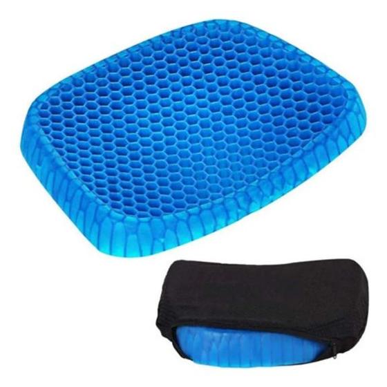 Almofada Assento Em Gel Ovo Favo De Mel Ortopedica C/ Capa Menor preço em Almofada Assento Em Gel Ovo Favo De Mel Ortopedica C/ Capa