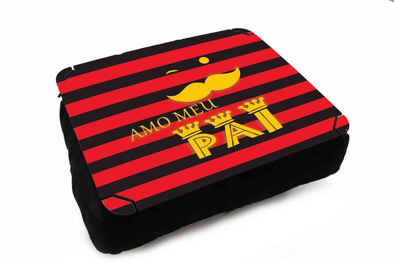 Imagem de Almofada Bandeja para Notebook Laptop Pai que Ama Futebol