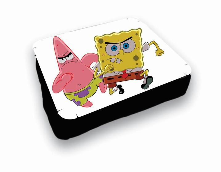 Imagem de Almofada Bandeja para Notebook Laptop Personalizado Bob e Patrick Bad Boy