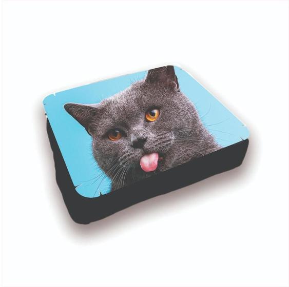 Imagem de Almofada Bandeja para Notebook Laptop Personalizado Gato Língua