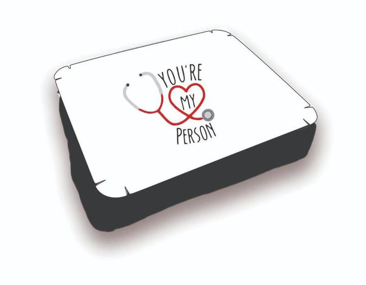 Imagem de Almofada Bandeja para Notebook Laptop Personalizado You Are My Person Bco