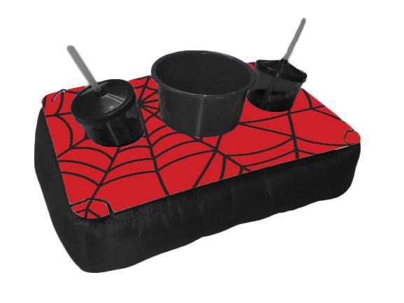 Imagem de Almofada Bandeja Pipoca Balde e 2 Copos Personalizado Teia de Aranha