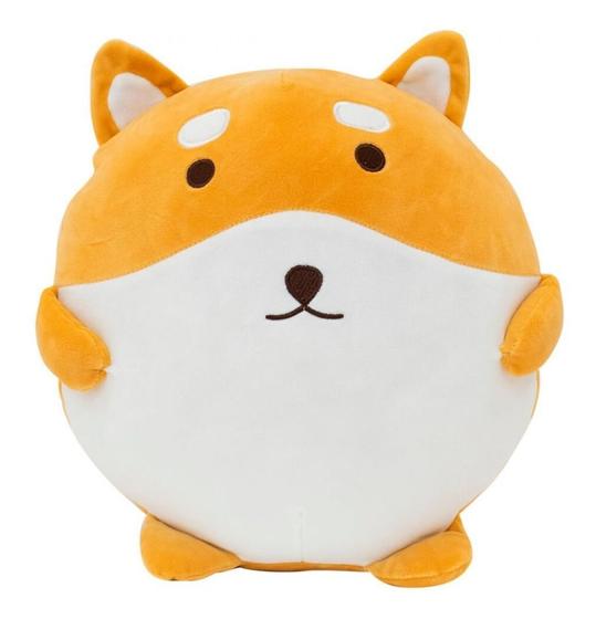 Imagem de Almofada Cachorro Shiba Semi Bola 30cm  Pelúcia Antialérgica