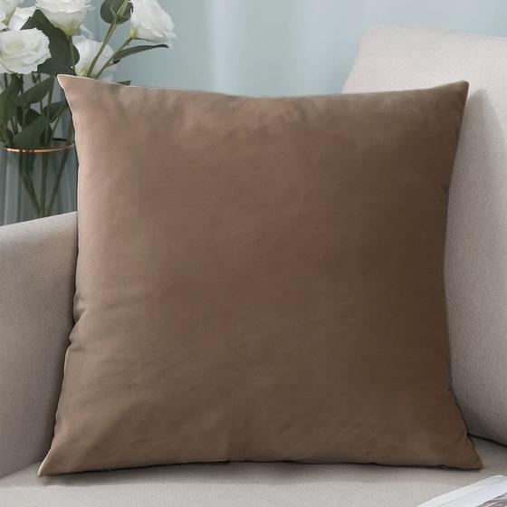 Imagem de Almofada Cheia Suede 45 X 45cm Decorativa Com Zíper