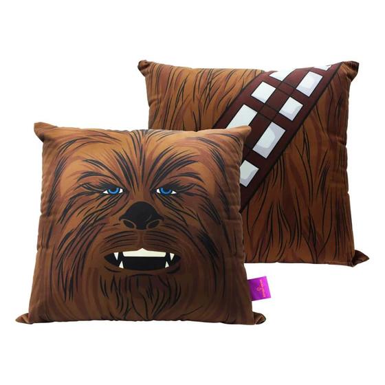 Imagem de Almofada Chewbacca Aveludada 40x40 Oficial Star Wars