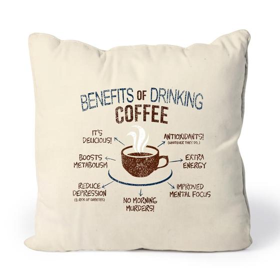 Imagem de Almofada Coffee Benefits Studio Geek