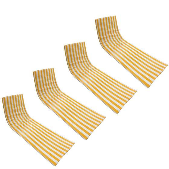 Almofada Colchonete De Espreguiçadeira De Piscina Kit 4un - DreamInBox Imagem de Almofada Colchonete De Espreguiçadeira De Piscina Kit 4un