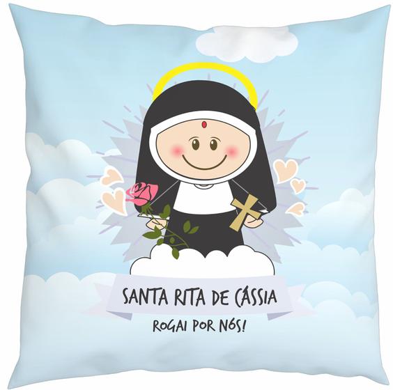 Imagem de Almofada Com Enchimento Oração Santinhos Santa Rita