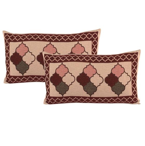 Imagem de Almofada Com Enchimento Turin Retangular Baguete Jacquard Estampado 180 Fios