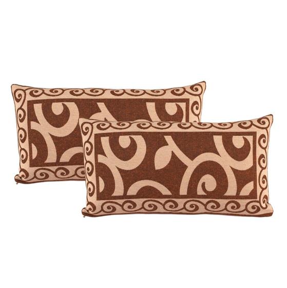 Imagem de Almofada Com Enchimento Turin Retangular Baguete Jacquard Estampado 180 Fios