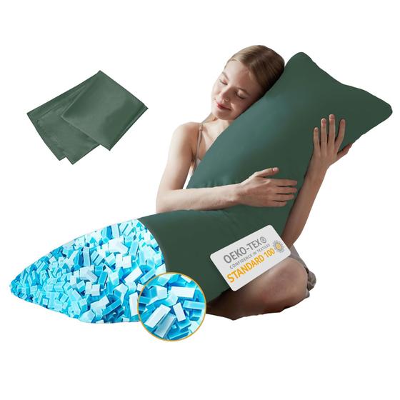 Imagem de Almofada corporal de espuma viscoelástica DOWNCOOL 20x54 polegadas com capa